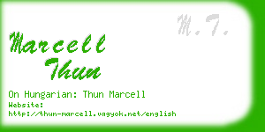 marcell thun business card